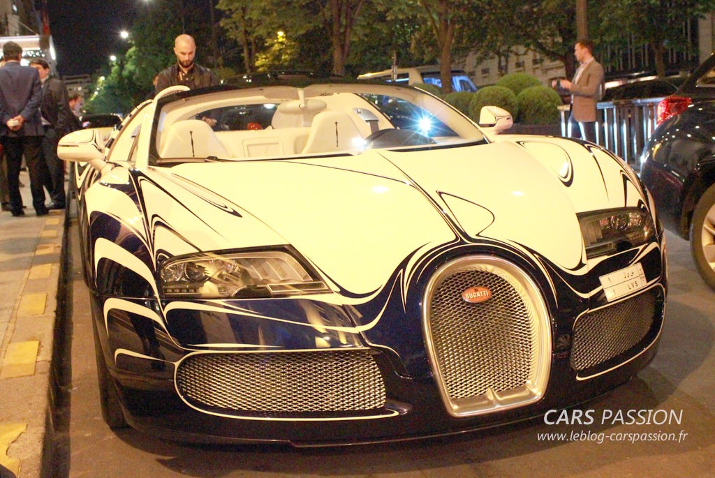 bugatti veyron or blanc grand sport