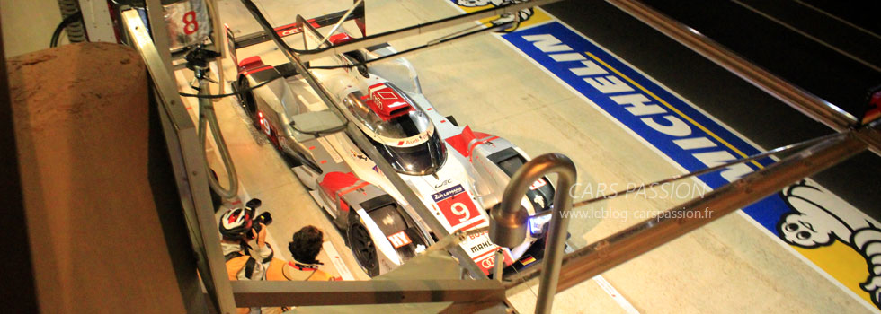 audi R18 le mans stand