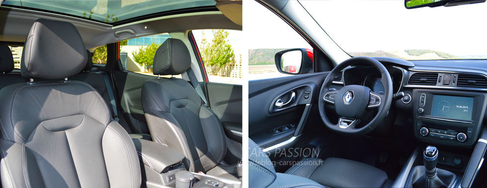 essai intérieur renault kadjar TCE Dci 110, 130 2015