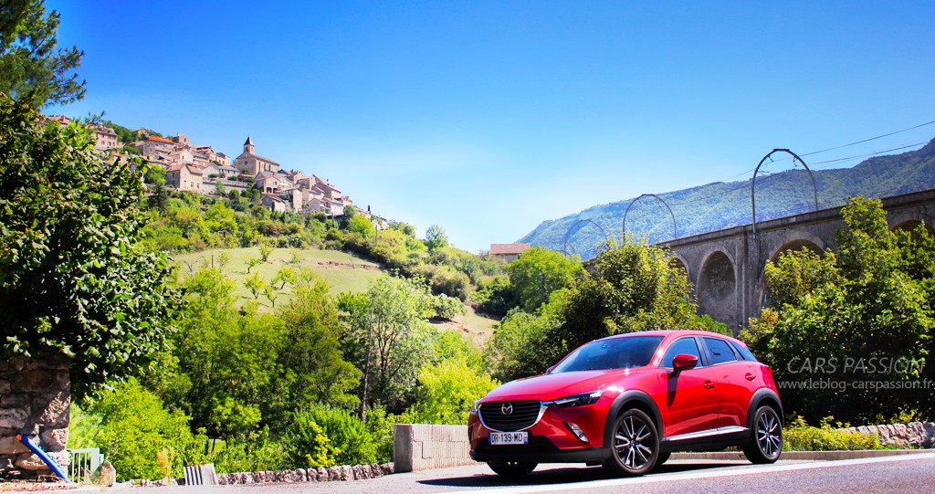Mazda CX-3 roadtrip test avis Aveyron Vaucluse Lozère