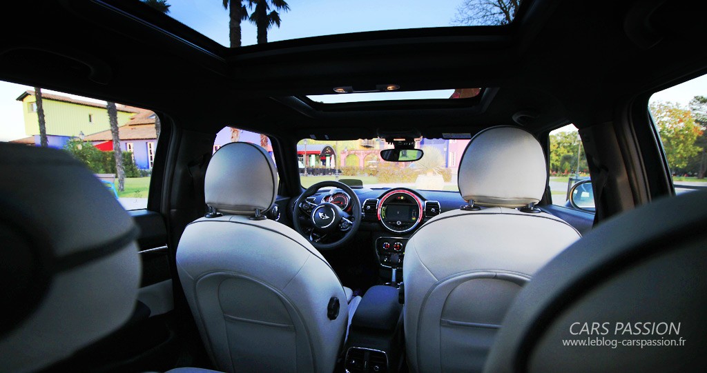 intérieur cuir beige Mini Clubman Cooper S 2016 2