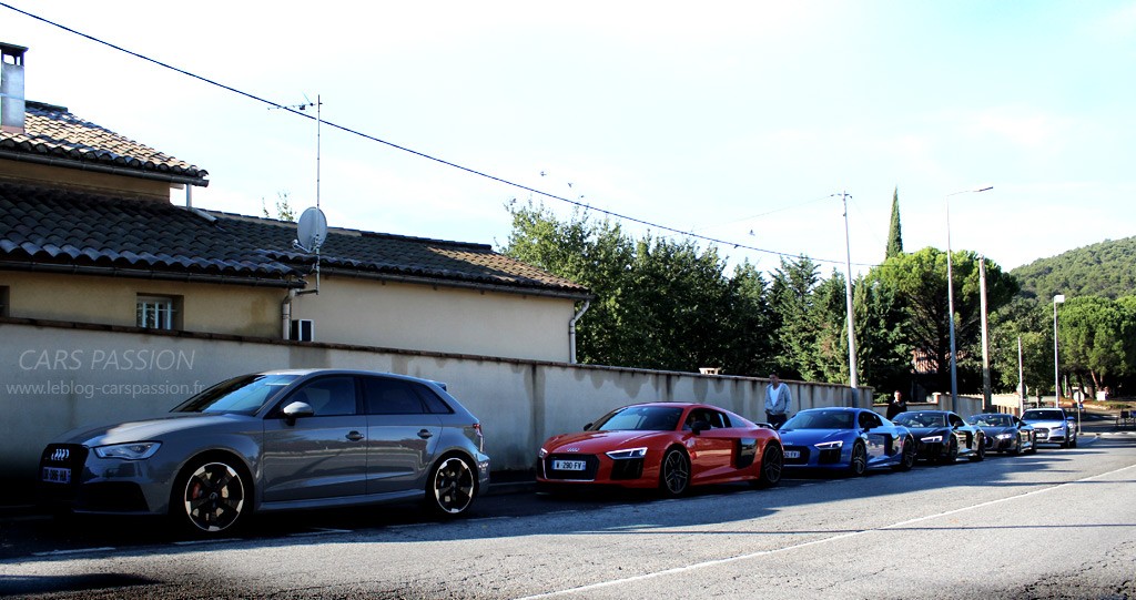 Nouvelle Audi R8, RS3 convoi