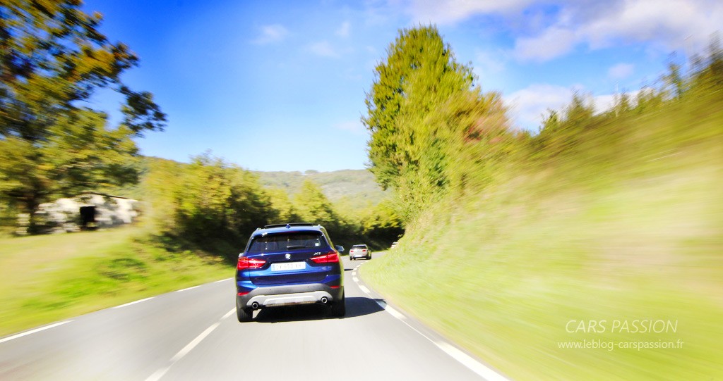 Essai Nouveau Bmw X1 2016 route du Lot