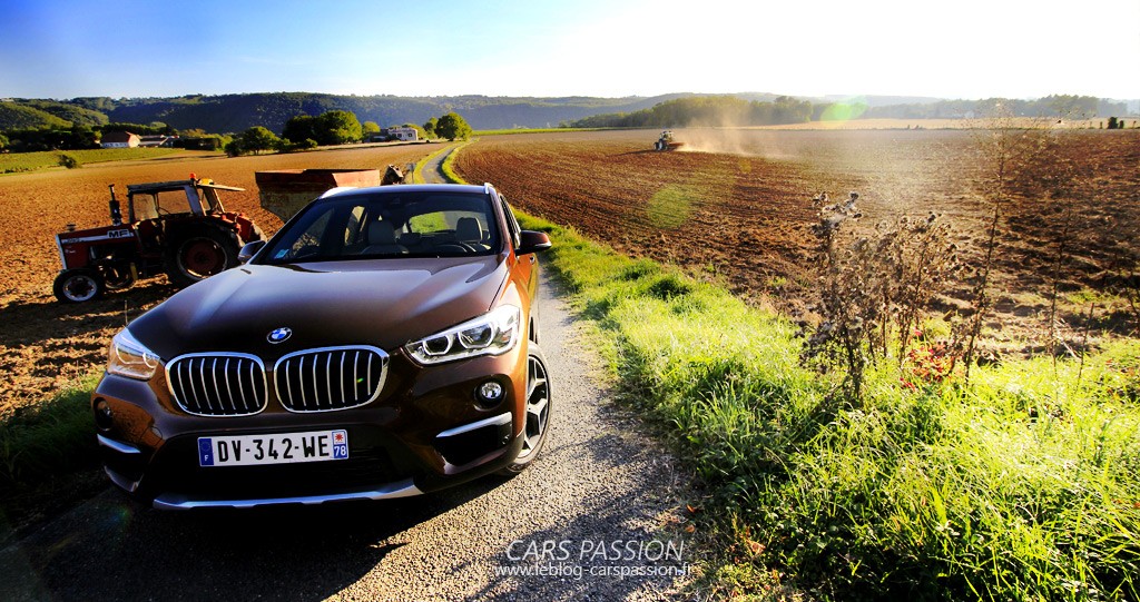 Essai Nouveau Bmw X1 2016 20D xline agriculture tracteur laboure