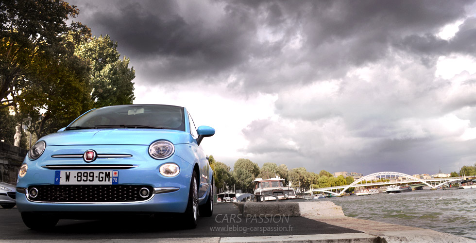 Quai de Paris - Nouvelle Fiat 500 essai auto citadine