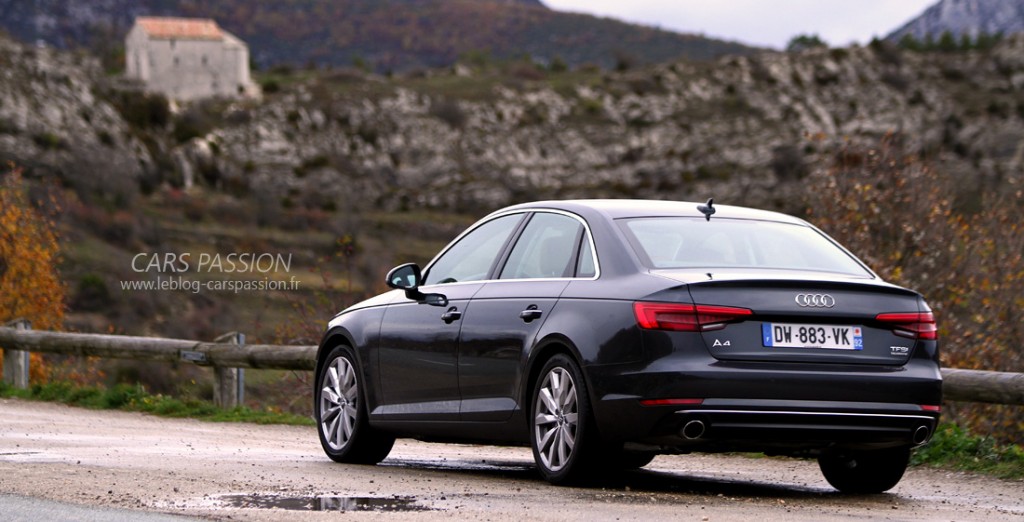 nouvelle Audi A4 TFSi quattro 2016 vue arrière