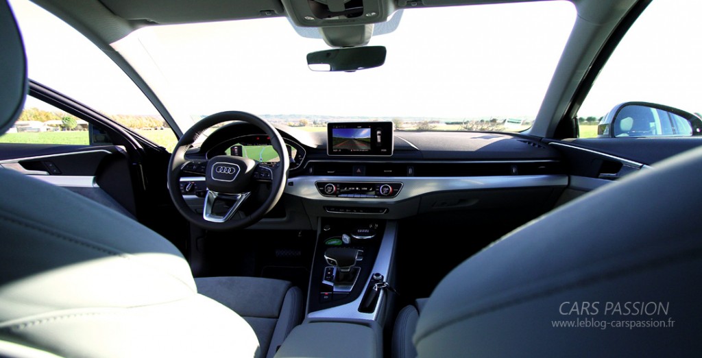 vue intérieure nouvelle Audi A4 2016 photo