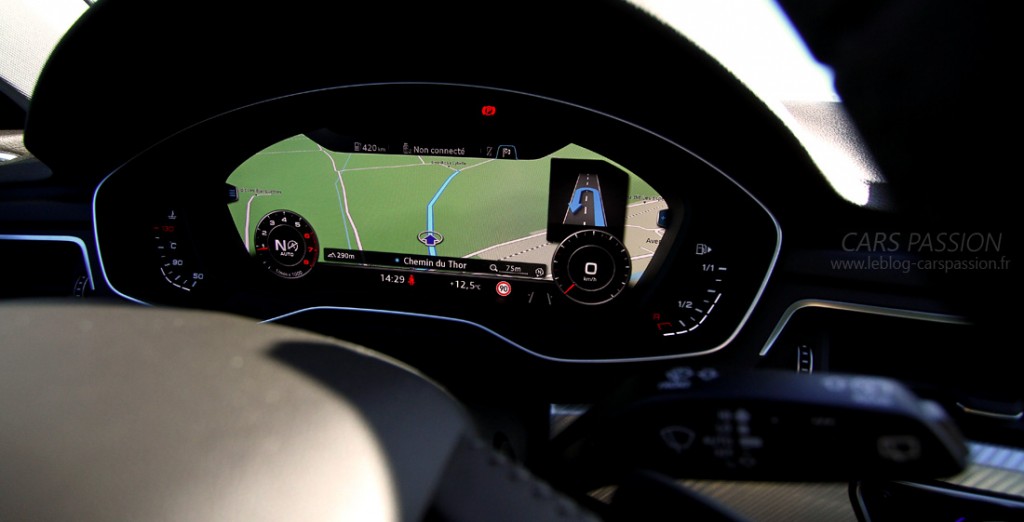 virtual cockpit nouvelle Audi A4 2016 GPS
