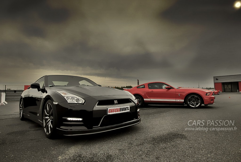 stage pilotage Nissan GTR et Mustang GT 500 Shelby