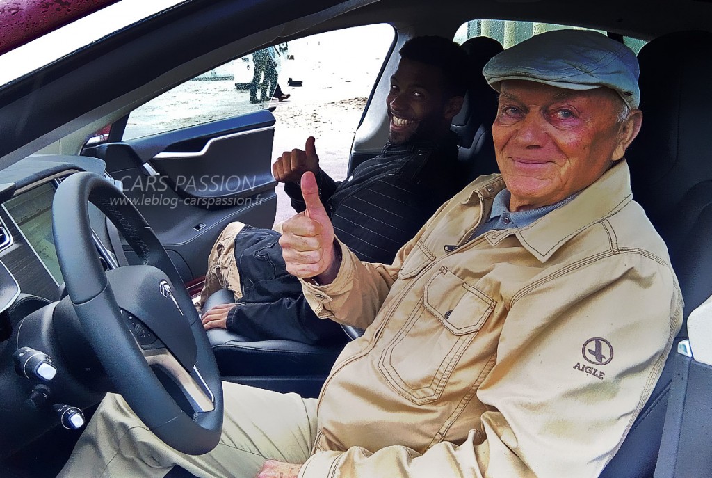 Tesla Model S P85D, avec Jean Francois à Deauville plage