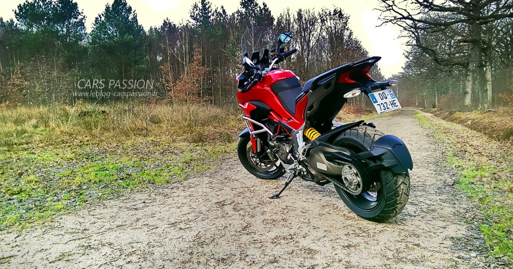 essai moto Ducati 1200 Multistrada 2016 forêt