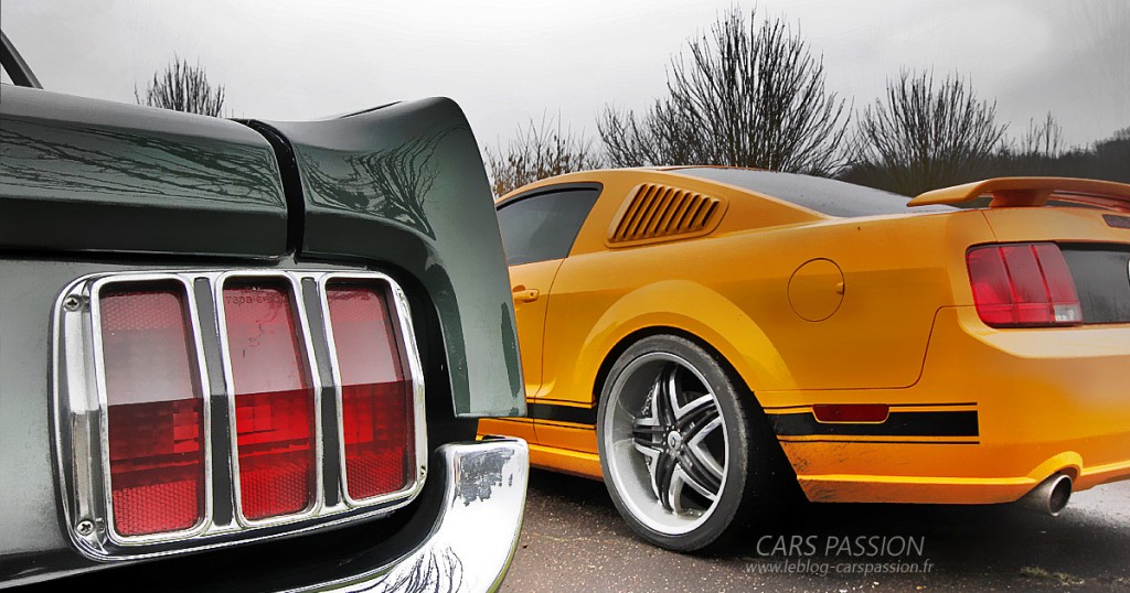 Club Mustang GT V8 nouvelles et anciennes rassemblement à Thoiry 2016