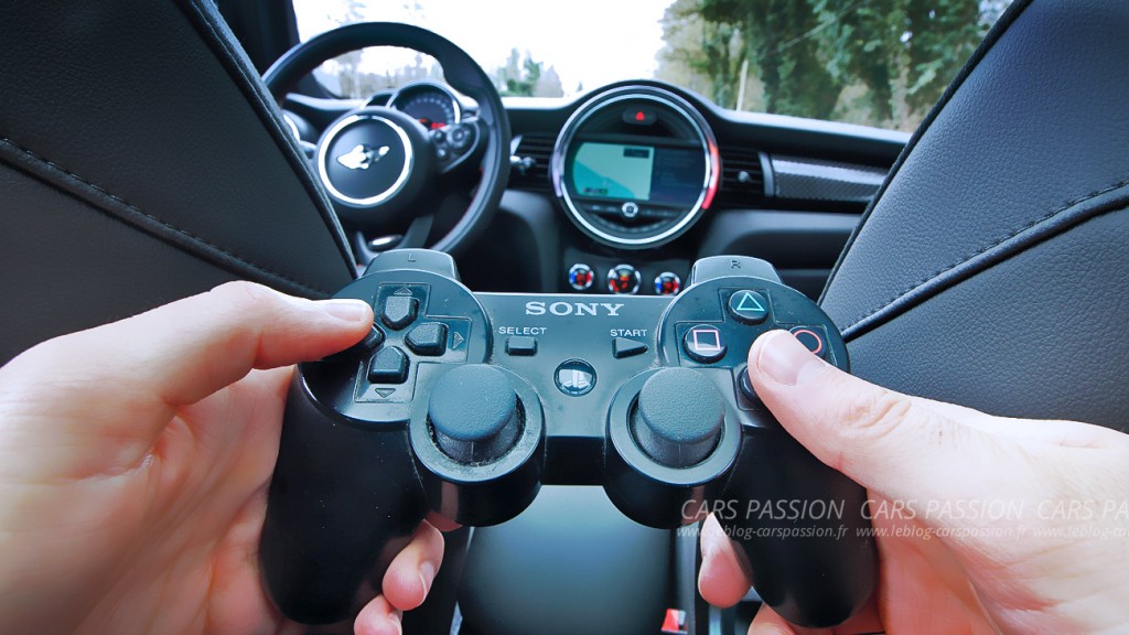 Mini-cooper-playstation manette jeux