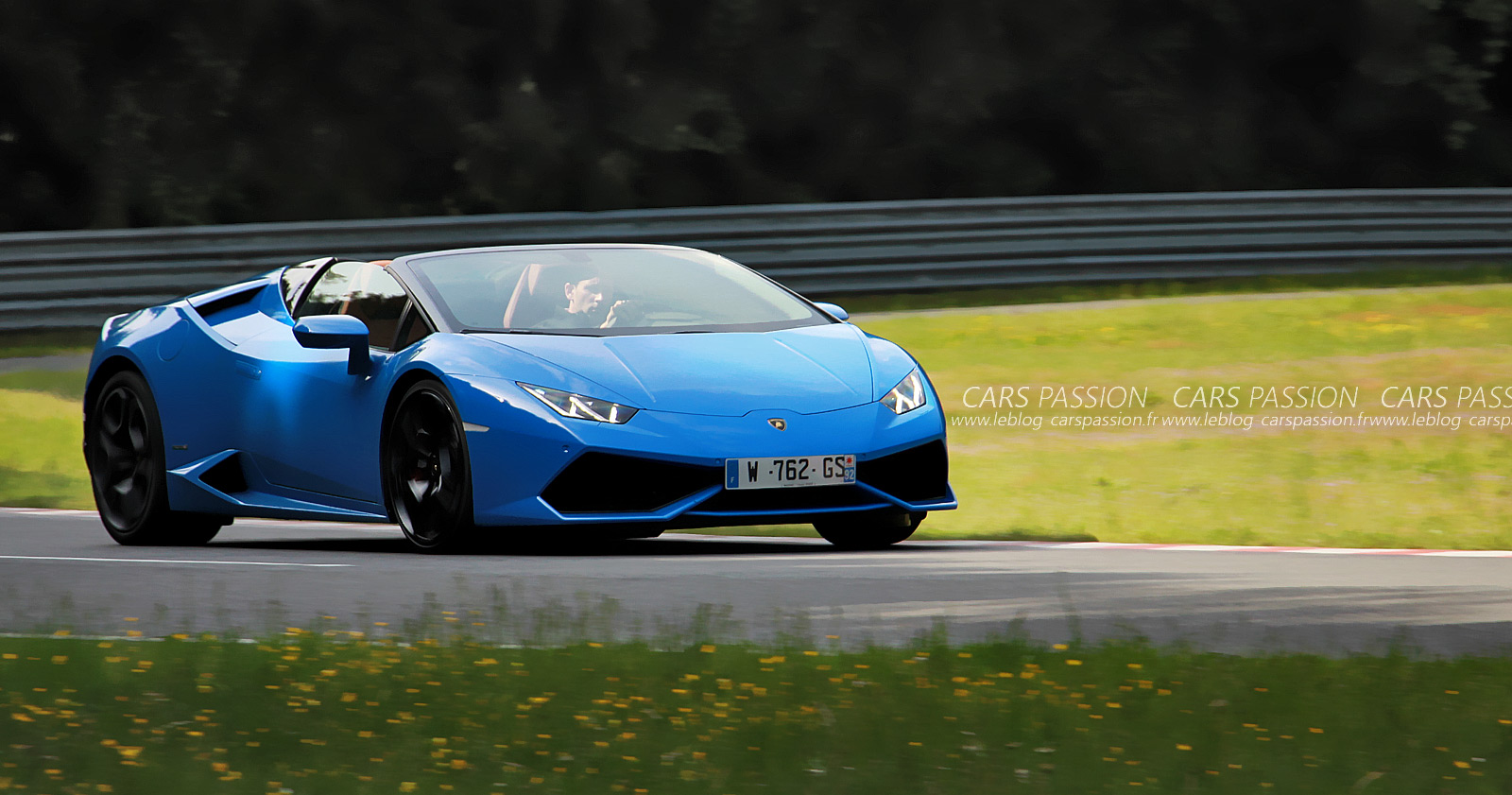 essai Lamborghini Huracan spyder 2016 circuit Mortefontaine