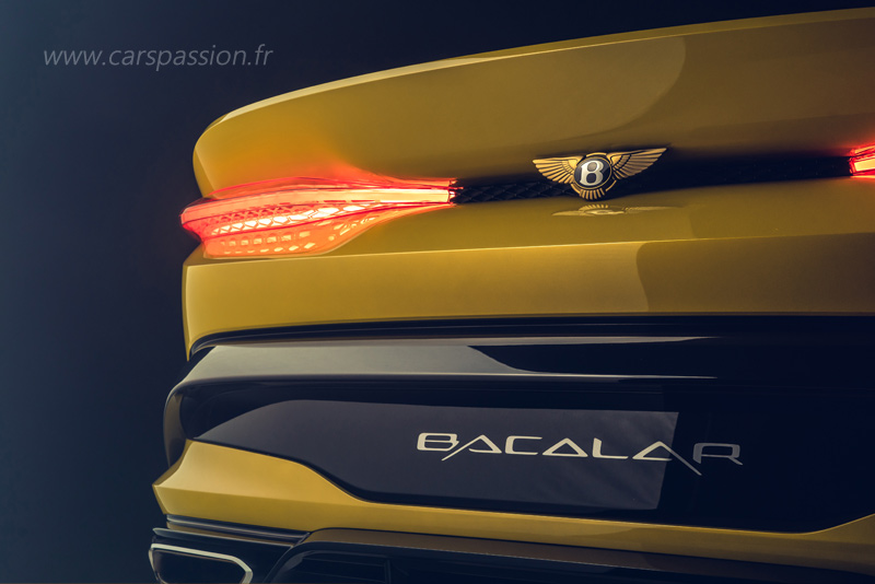 Bentley Mulliner Bacalar 2020 luxe supercar arrière feux