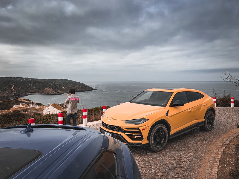 Essai lamborghini urus plage Nazare