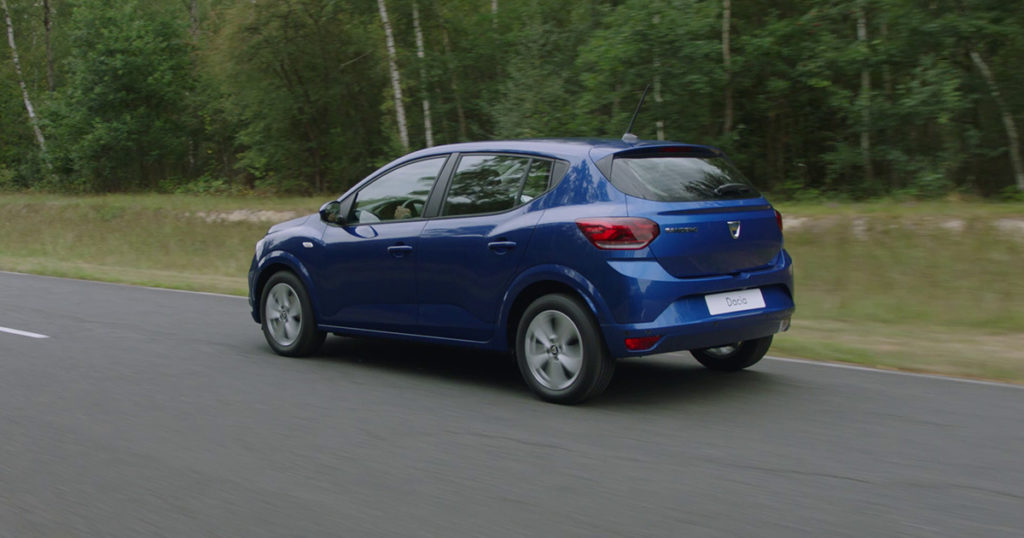 dacia sandero bleu 2021