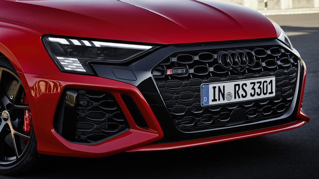 Audi RS3 2021 face avant calandre