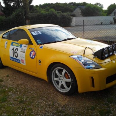 nissan 350 z rallye phare rampe nuit