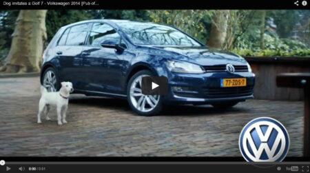 Pub vw golf 7 chien drole