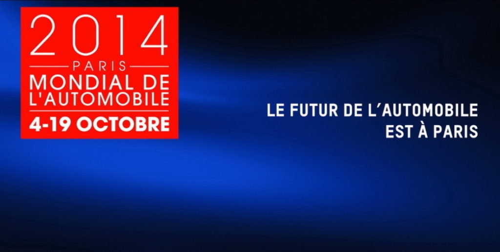 affiche et logo du salon Mondial auto 2014 de Paris
