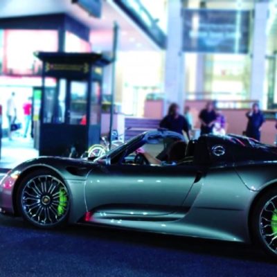 Manhattan Island in a Porsche 918 Spyder Electric-Only