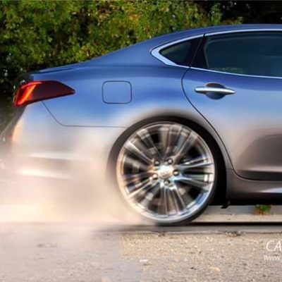 Burnout donut Infiniti donk wheels
