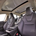Tesla Model S intérieur cuir noir