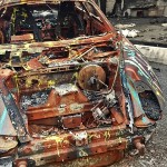 porsche 911 street art fire 2016 - graffiti tag 10