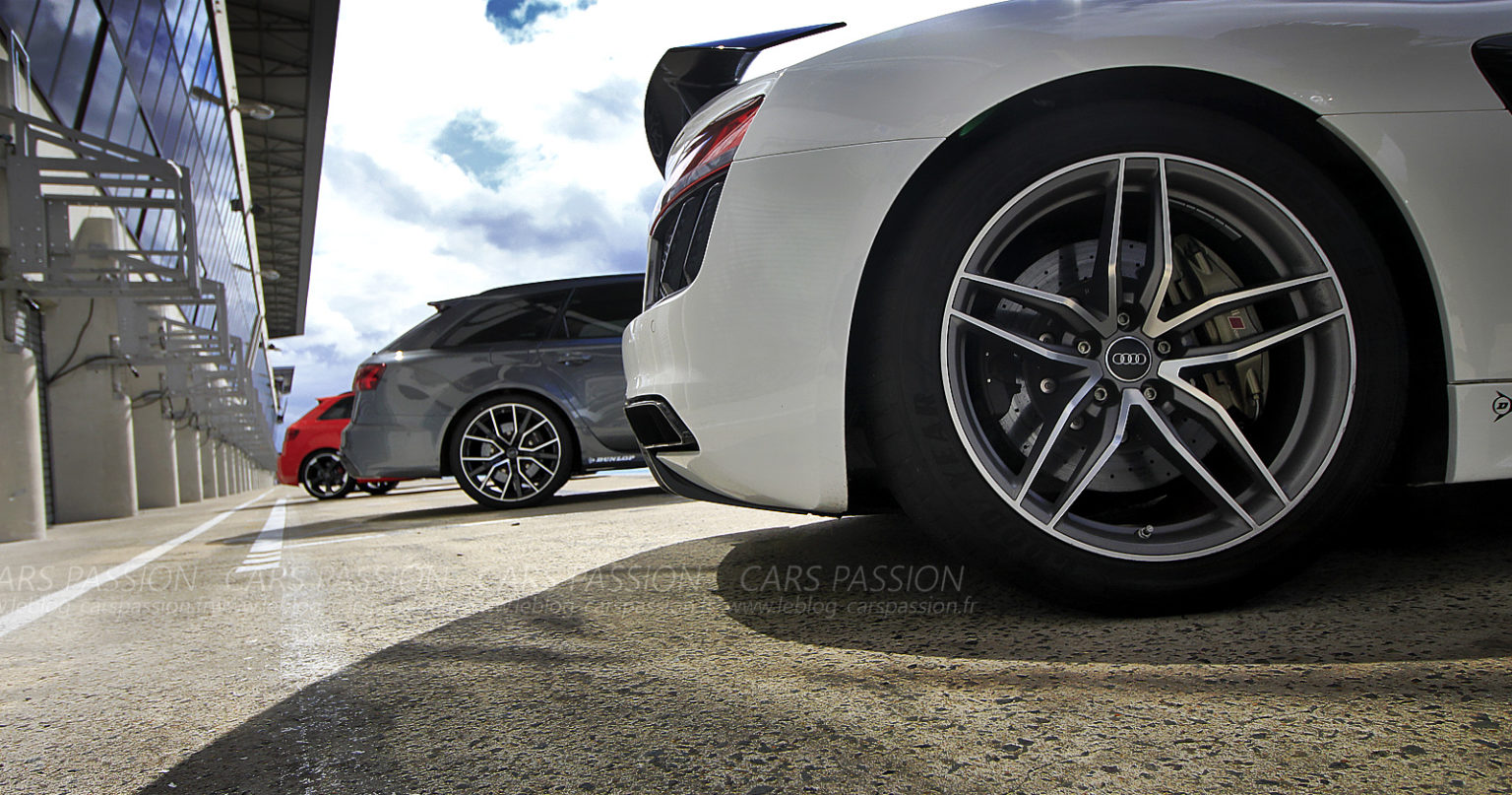 Audi R8 Plus V10 RS6 Performance, Rs7, RS3 test sur circuit du Mans