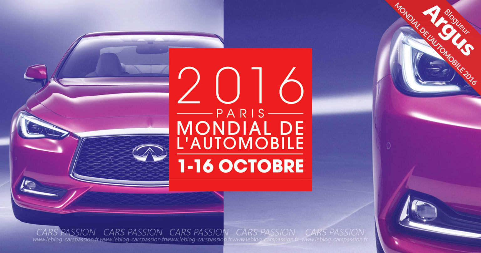 mondial Auto Paris 2016 Infiniti Q60 places entrees