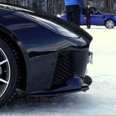 drag race jaguar ftype svr Range rover sport svr Ice Driving
