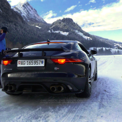 Jaguar Ftype et Range Rover SVR : Ice Driving Experience Gstaad 2017