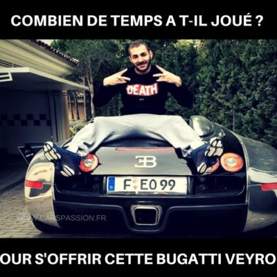 Karim Benzema Bugatti Veyron pur sang Real de Madrid