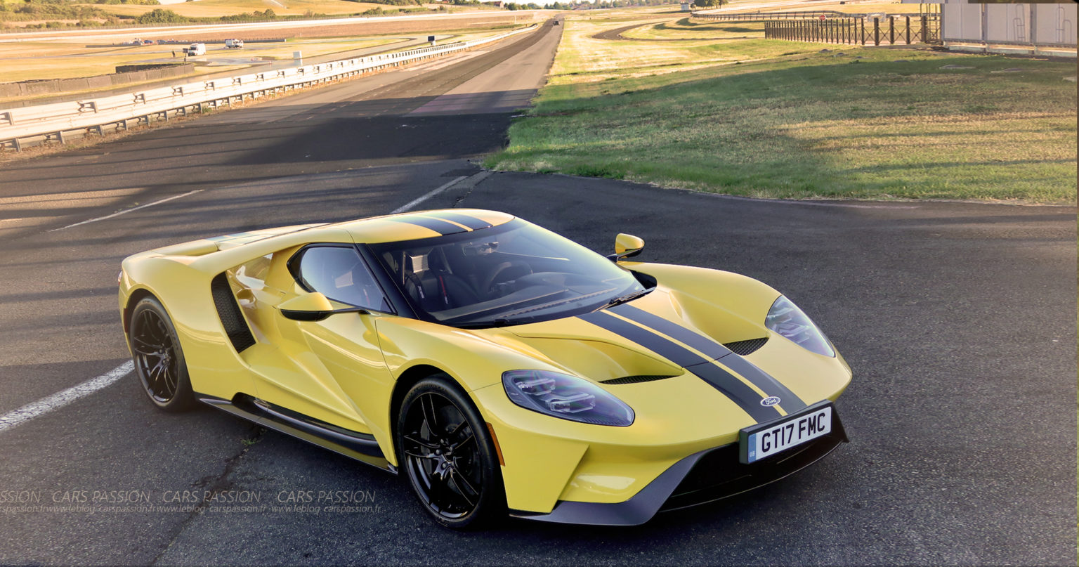 Ford GT 2017 test essai supercars yellow 656 CH