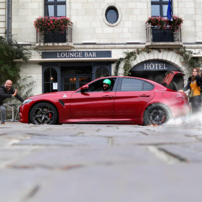 alfa Romeo Giulia QV 2017 burn