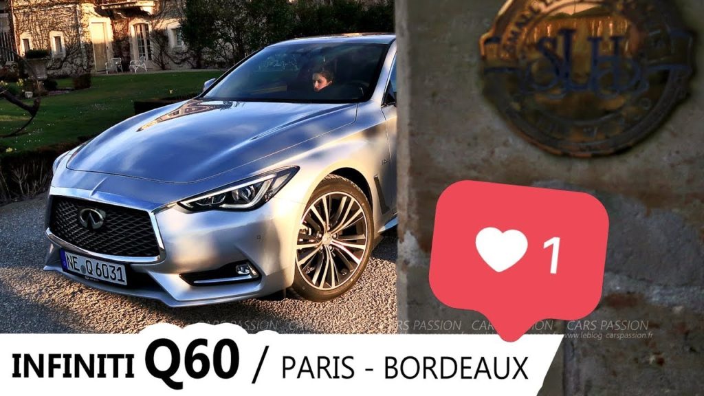 essai avis infiniti Q60 weekend paris-bordeaux