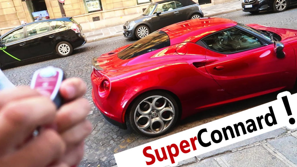 alfa romeo 4c 2018 conduire dans Paris