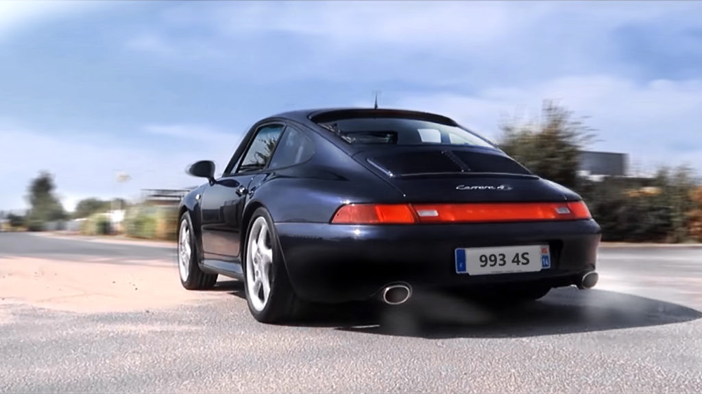 Porsche 911 993 carrera 4S sound essai