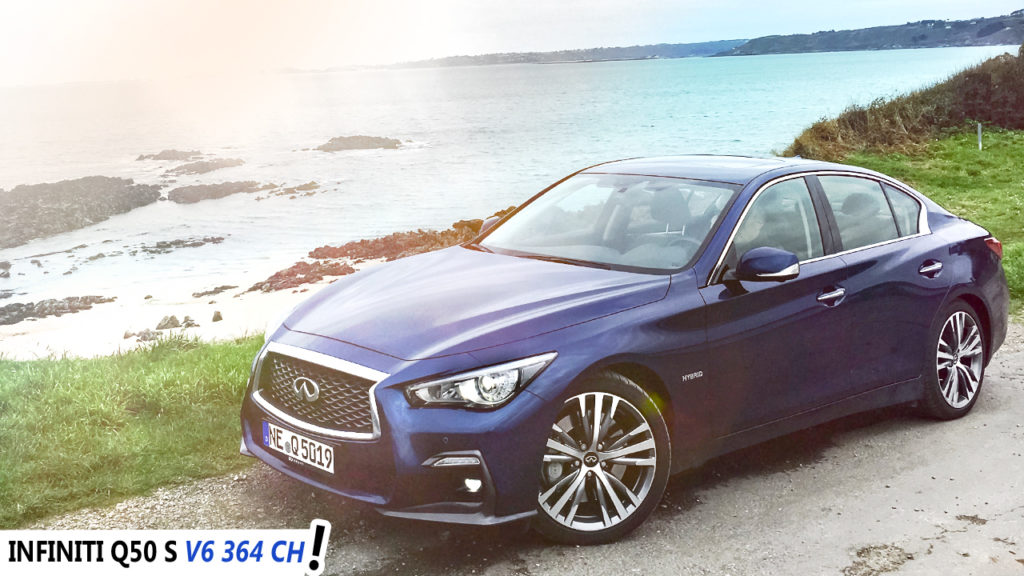 Modèle essayé : Infiniti Q50 3.5 Hybride AWD Sport Tech 2018 (62 000€)