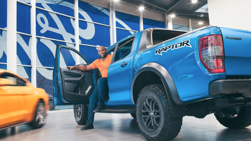 Teddy Riner, le nouveau boss chez Ford france ! Ford Raptor
