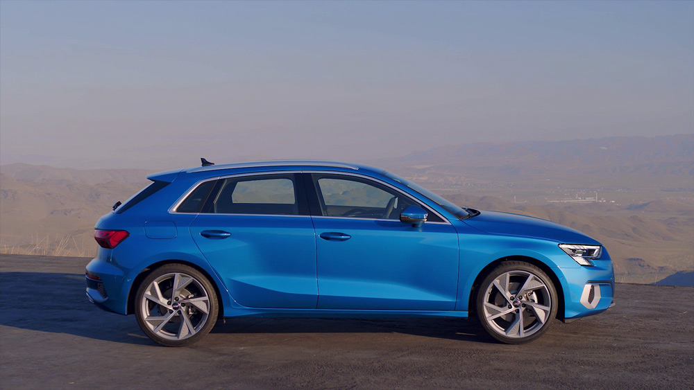 nouvelle Audi A3 Sportback de profil