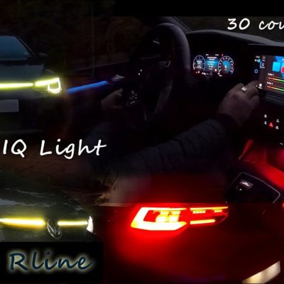 Vidéo Golf 8 nuit éclairage d'ambiance intérieur IQ Light calandre éclairée LED