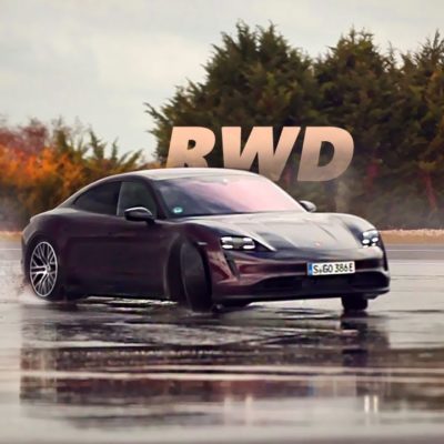 porsche taycan rwd propulsion drift