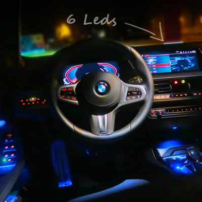 bmw serie 1 2021 interior interieur ambiant led lighting