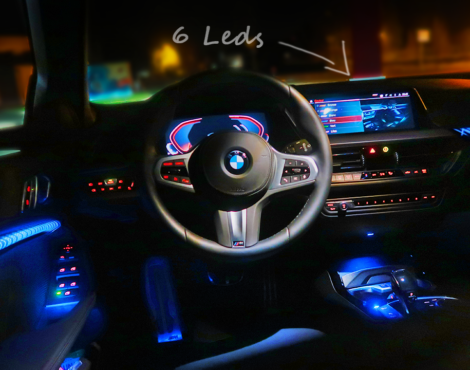 bmw serie 1 2021 interior interieur ambiant led lighting