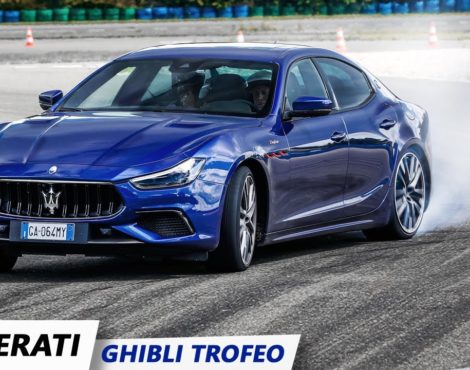 Maserati Ghibli Trofeo essai sur piste et drift à Dreux