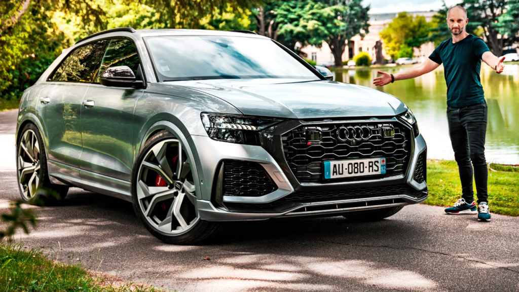 audi RS Q8 2021 argent fleuret sound essai