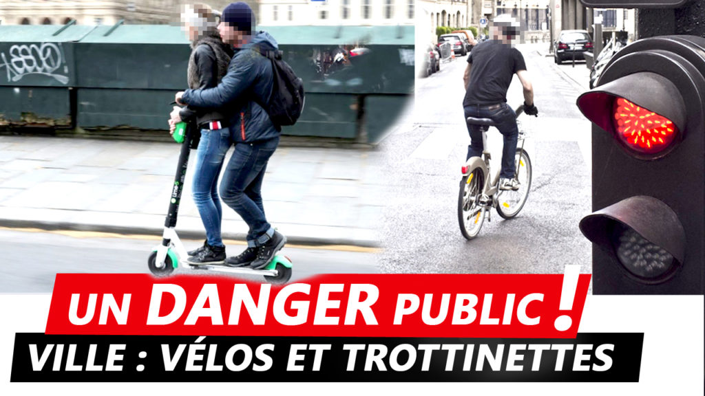 danger public ville vélos cyclistes trottinette-paris