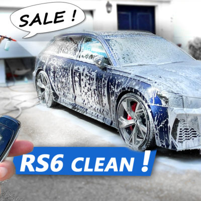 lavage auto shampoing mousse audi RS6 clean wash polish